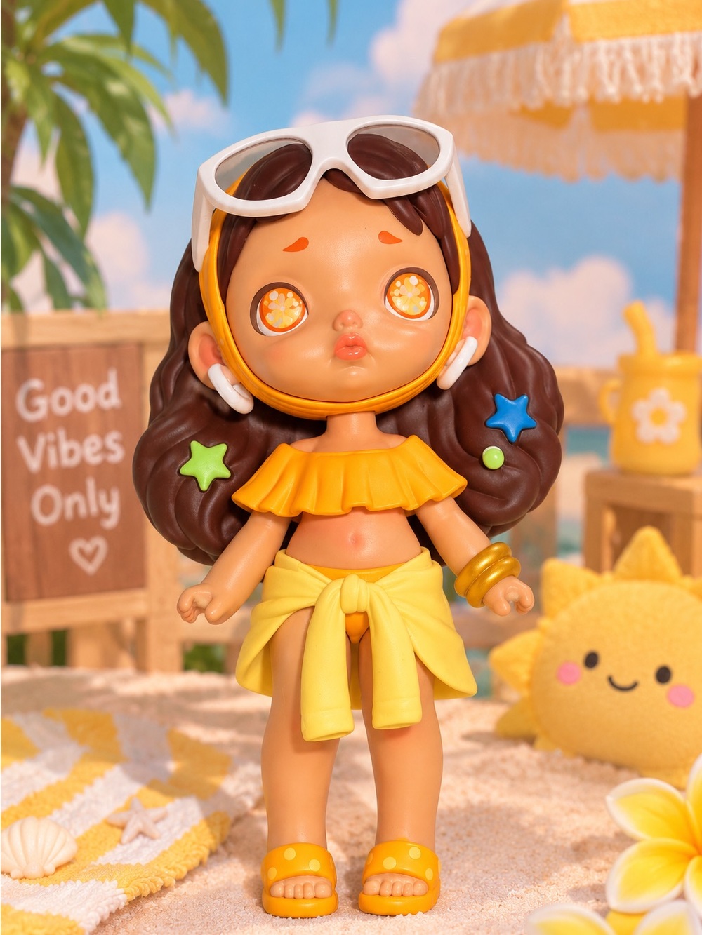 Laura Summer Starlet Doll - Yellow Outfit Kids Toy